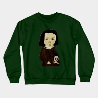 funny cute weird medieval kid painting Crewneck Sweatshirt